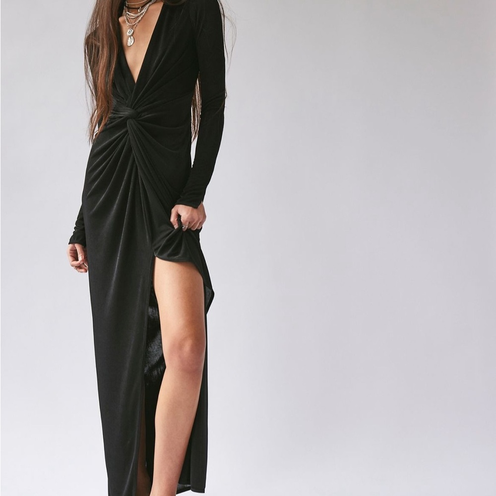 Free People Black Long Sleeve Dress